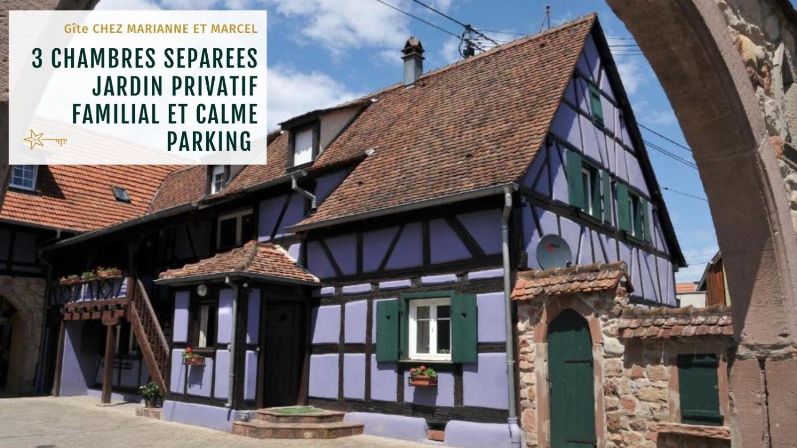 Gite Marcel Et Marianne Jardin Et Parking Privatifs Ebersheim 외부 사진